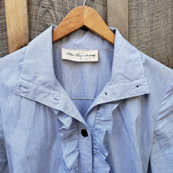 Anthropologie Blue Bird Shirting shirt dress - Picture 3 of 5